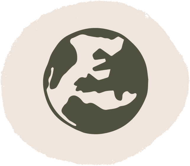 illustration d'un globe, sur fond beige